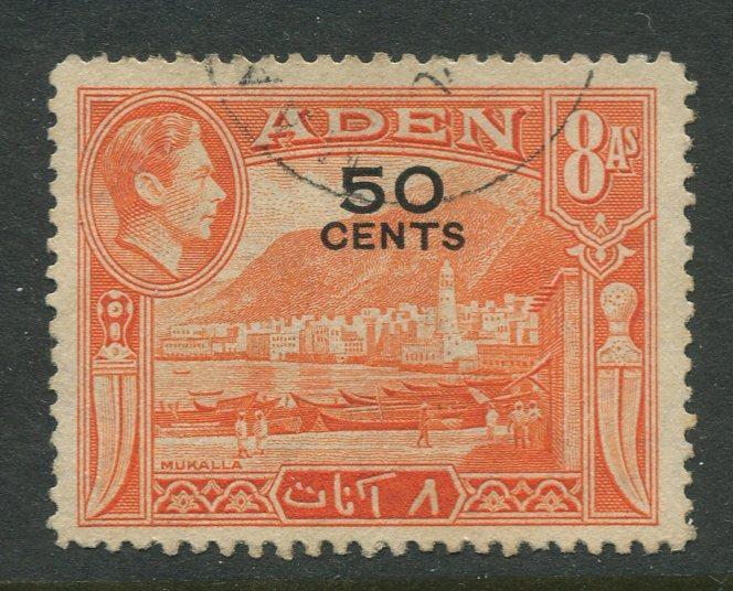 STAMP STATION PERTH Aden #41 - KGVI Definitive Overprint 1951 Used CV$0.50.