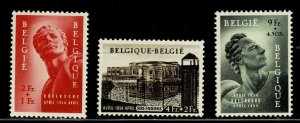Belgium B588-B590 - MNG - no gum - CV $125