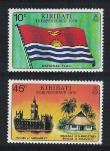 Kiribati Independence 2v 1979 MNH SC#325-326 SG#84-85 MI#262-263