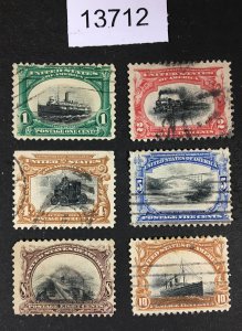 MOMEN: US STAMPS # 294-299 USED $120 LOT #13712