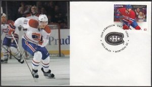 CANADA Sc #2671 (48) MONTREAL CANADIANS LARS ELLER on FIRST DAY COVER