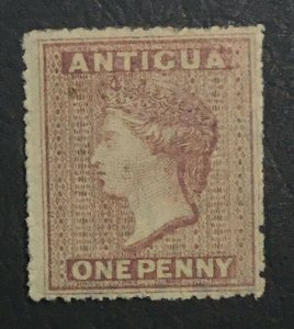 MOMEN: ANTIGUA SG #5 ROSY MAUVE MINT OG H £130 LOT #61625