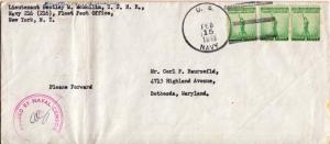 United States Fleet Post Office 1c Defense (3) 1943 U.S. Navy, Navy 216 Advan...