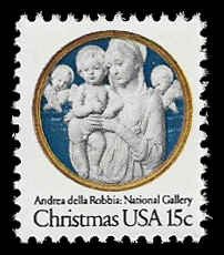 PCBstamps   US #1768 15c Christmas - Madonna, 1978, MNH, (9)