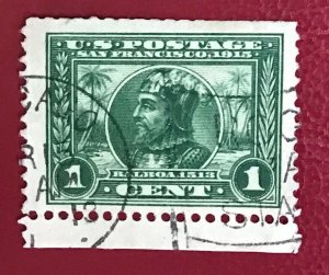 1913 USA Scott 397 used Vasco Nunez de Balboa 1 cent Lot 958