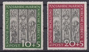 Germany 1951 Sc#B316-317 Mi#139-140 mh (BU1441)