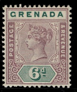 GRENADA SG53, 6d mauve and green, M MINT. Cat £21.