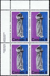 CANADA   #669 MNH UPPER LEFT PLATE BLOCK  (1-2)