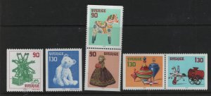 SWEDEN,   1265-1270   MNH  SET