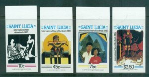 St Lucia 1985 Intl. Youth year IMPERF MUH lot68619
