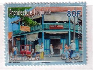 French Polynesia 2015 - Tropical Architecture   - MNH   single  # 1152