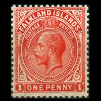 FALKLAND IS. 1924 - Scott# 42 King 1p LH