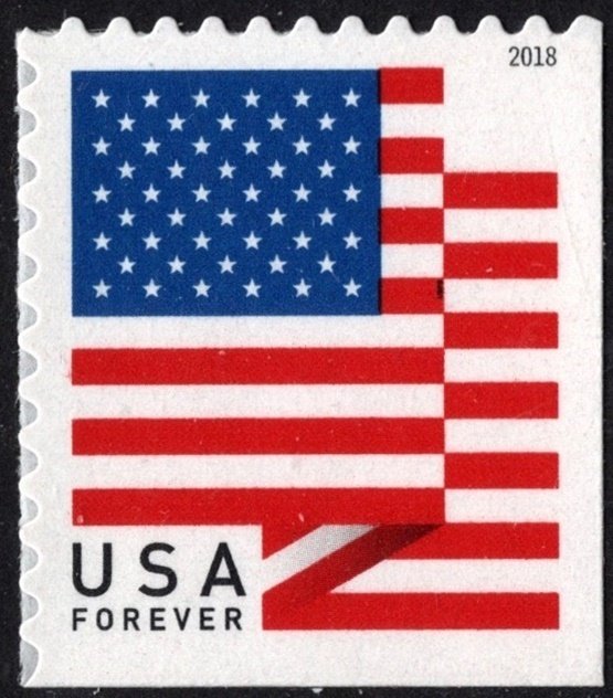 SC#5262 (Forever) U.S. Flag Booklet Single: APU (2018) SA