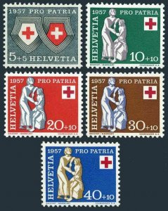 Switzerland B262-B266,MNH.Michel 641-645. National Fete 1957,Red Cross.