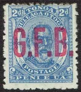 TONGA 1893 GFB OPFFICIAL ON KING 2D