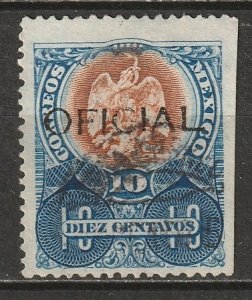 Mexico 1910 Sc O69 official used trimmed