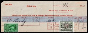 United States Revenue Scott RD131, NY Stock Xfer on Tax Bill (1943) Used F-VF W