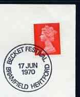Postmark - Great Britain 1970 cover bearing special cance...
