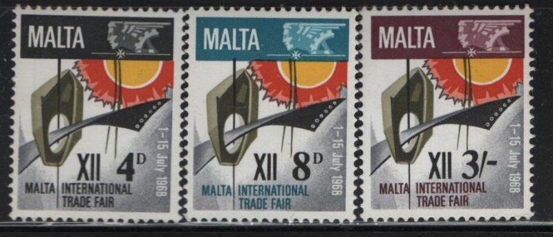 MALTA,   384-386 ,MNH,  FAIR EMLEM SET 1968