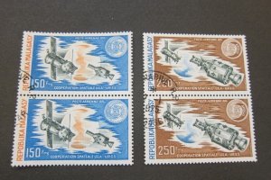 Madagascar 1974 Sc C131-32 CTO space pair set FU