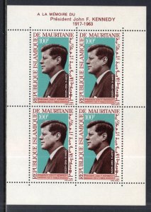 Mauritania C40a John F Kennedy Souvenir Sheet MNH VF