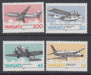 Vanuatu 501-504 Airplanes MNH VF