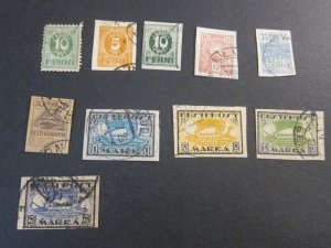 Estonia 1919 Sc 28-37 set FU