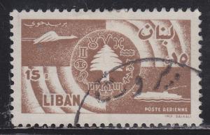 Lebanon C247 Symbols of Communications 1957