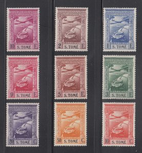 St Thomas & Prince Scott #C1-C9 MH