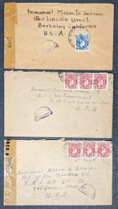 Group of 16 Nigeria covers George VI definitive issues 1940s [Y.61]