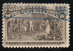 US #237 VF/XF, used, fainter cancel, nicely centered, GEM!