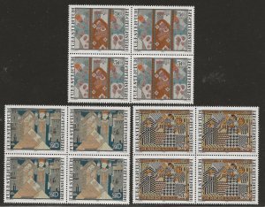 LIECHTENSTEIN SC# 675-77 B/4  FVF/MNH