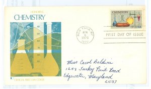 US 1685 1976 Chemistry, addressed FDC with Fleetwood cachet