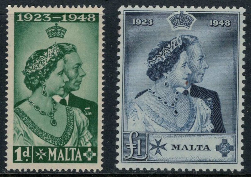 Malta #223-4*  CV $40.55