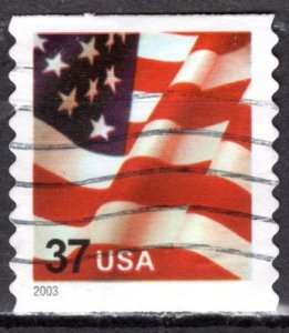 USA; 2003: Sc. # 3632A:  Used Perf. 10 1/4 Coil Single Stamp