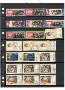 GERMANY DDR COLLECTION ON STOCK SHEET MINT/USED