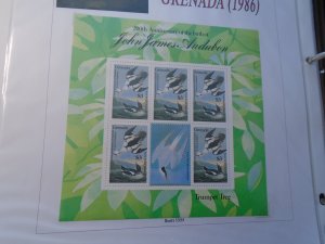 Grenada   Birds  J J  Audubon  #  1355  MNH   Mini Sheet