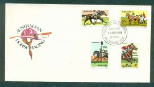 Australia 1978 Horse Racing, Melbourne FDC lot50805