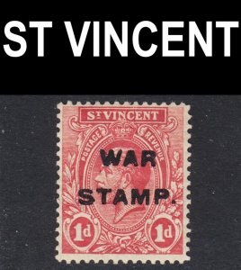 St. Vincent Scott MR1 F to VF mint OG H.