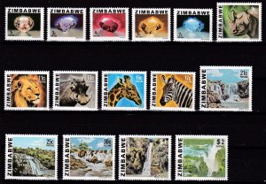 Zimbabwe, Fauna, Animals, Minerals, Waterfalls MNH / 1980