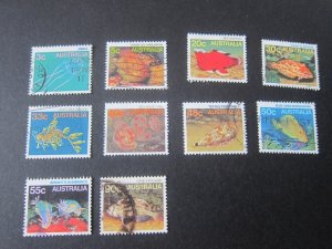 Australia 1984 Sc 903-04,06,08-10,12-3,19 FU