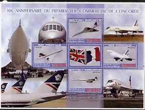 MADAGASCAR - 2006 - Concorde, 30th Anniv #2 - Perf 4v Sheet - MNH-Private Issue