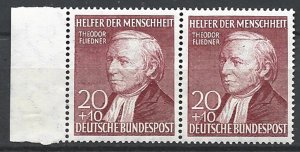 COLLECTION LOT 21930 GERMANY #B329 MNH PAIR 1952 CV+$23