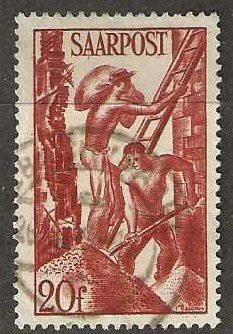 Saar 199, used,    1948, (s76)