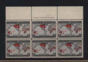 Canada #85 NH Mint Plate Block Of Six