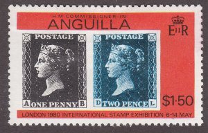 Anguilla 373 Penny Black & Great Britain #2 1979