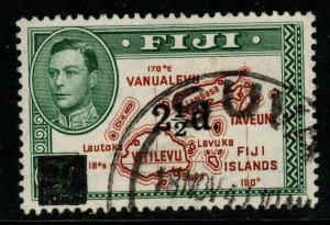 FIJI SG267 1941 2½d on 2d BROWN & GREEN FINE USED