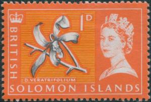 Solomon Islands 1965 SG113 1d Orchid MLH