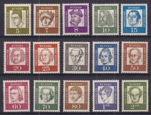 GERMANY - 9N176 - 9N190  MINT NEVER HINGED OG ** 1961 OCCUPATION SET