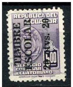 Ecuador 1951  Scott RA62 used - 20c on 5s, Consul service